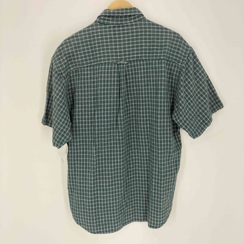 コロンビア Columbia チェック S/S コットン レギュラーカラーシャツ メンズ import:L