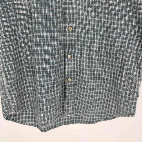 コロンビア Columbia チェック S/S コットン レギュラーカラーシャツ メンズ import:L