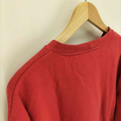 ナイキ NIKE 00S スウッシュ刺繍 裏起毛 L/S クルーネックスウェット メンズ import:XL