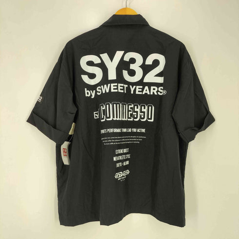 エスワイサーティトゥー SY32 by SWEET YEARS メッシュポケット バックロゴ スナップボタン S/S シャツ メンズ JPN:M