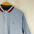 トミーヒルフィガー TOMMY HILFIGER SLIM FIT COUPE ETROITE 切替 ストラップ L/S シャツ メンズ import:L