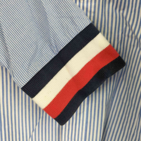 トミーヒルフィガー TOMMY HILFIGER SLIM FIT COUPE ETROITE 切替 ストラップ L/S シャツ メンズ import:L