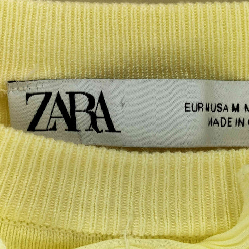 ザラ ZARA フリル プリーツ ドッキング ニット レディース import:M