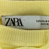 ザラ ZARA フリル プリーツ ドッキング ニット レディース import:M