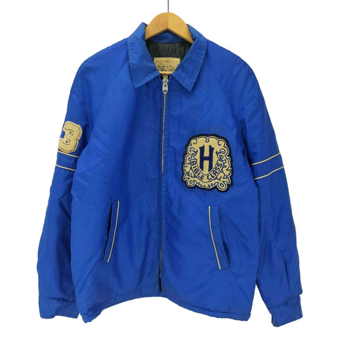 B&F SPORTWEAR 60-70S 裏地 キルティング ワッペン ナンバリング ジャケット ブルゾン スタジャン LIGHTNING ジップ メンズ 42