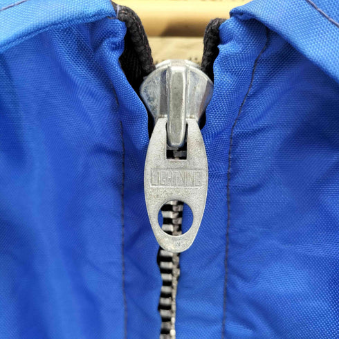 B&F SPORTWEAR 60-70S 裏地 キルティング ワッペン ナンバリング ジャケット ブルゾン スタジャン LIGHTNING ジップ メンズ 42