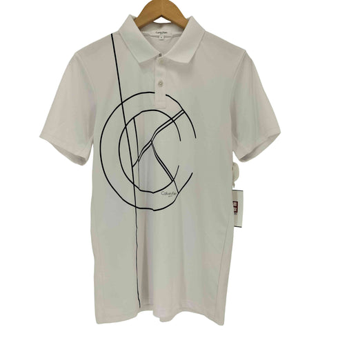 カルバンクラインゴルフ calvin klein golf ポリエステルプリントポロシャツ メンズ import:M