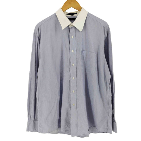 トミーヒルフィガー TOMMY HILFIGER 00s ストライプ レギュラーカラーシャツ メンズ XL