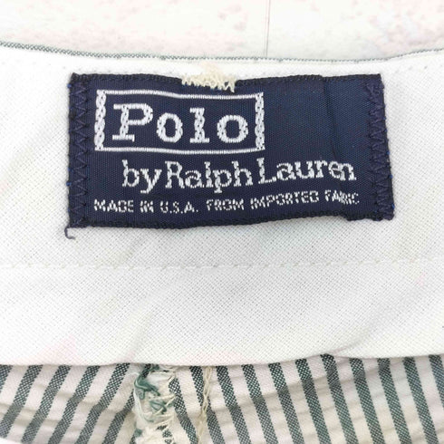 ポロバイラルフローレン Polo by RALPH LAUREN 80-90s USA製 ストライプ シアサッカー ショーツ メンズ