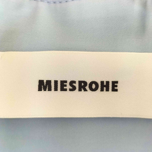 ミースロエ MIESROHE クロップド レギュラーカラー シアーシャツ レディース