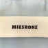 ミースロエ MIESROHE クロップド レギュラーカラー シアーシャツ レディース