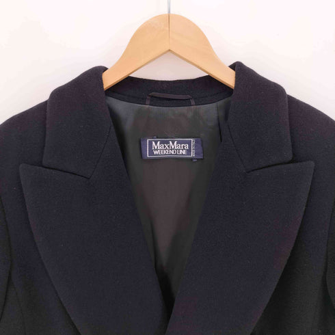マックスマーラウィーケンドライン Max Mara WEEKEND LINE イタリア製 ダブルブレスト バージンウール コート メンズ UK:40