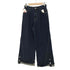 ロック rokh コットン ジップフライ ワイド デニムパンツ レディース JPN:M