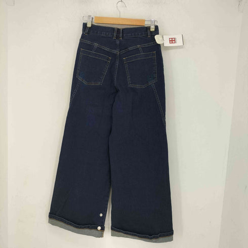 ロック rokh コットン ジップフライ ワイド デニムパンツ レディース JPN:M