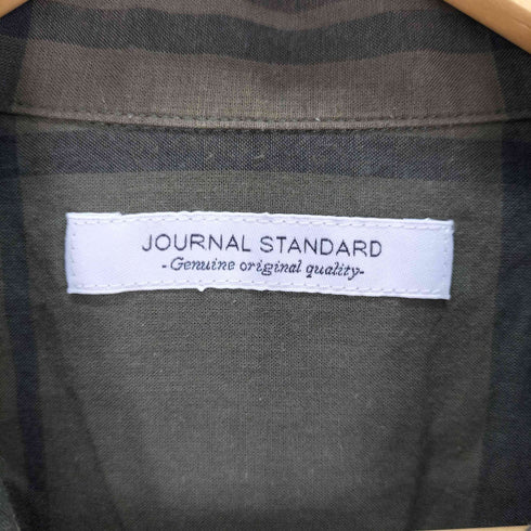 ジャーナルスタンダード JOURNAL STANDARD シルク混 チェック柄 半袖シャツ メンズ JPN:S