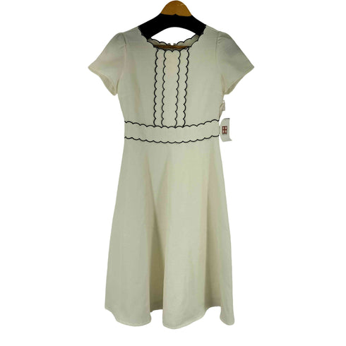 トッコクローゼット tocco closet スカラップ刺繍サマーツイードワンピース レディース JPN:M