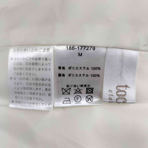 トッコクローゼット tocco closet スカラップ刺繍サマーツイードワンピース レディース JPN:M