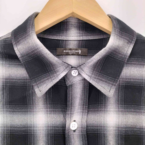 マッキントッシュ Mackintosh レーヨンオンブレチェックシャツ メンズ LL