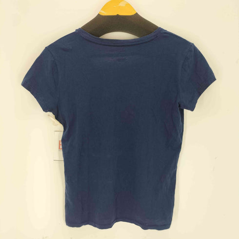 ポロラルフローレン POLO RALPH LAUREN フロントロゴ Vネック Tシャツ レディース JPN:XS