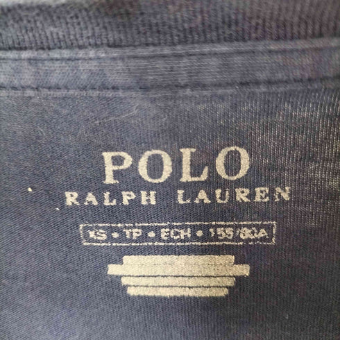 ポロラルフローレン POLO RALPH LAUREN フロントロゴ Vネック Tシャツ レディース JPN:XS