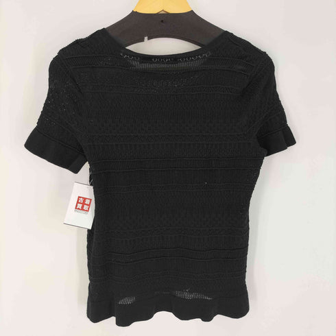 ローレンラルフローレン LAUREN RALPH LAUREN インナーキャミ ニット レース 半袖 カットソー レディース import:L