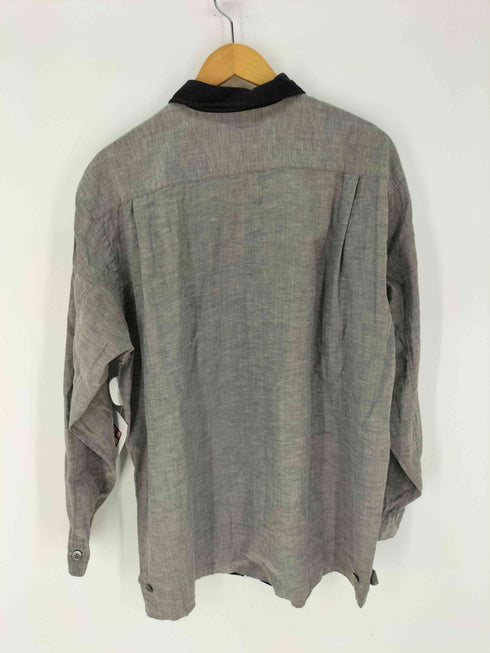 コムデギャルソンオム COMME des GARCONS HOMME 田中オム コットンリネン ツートン ジップ ブルゾン スイングトップ メンズ ONE SIZE
