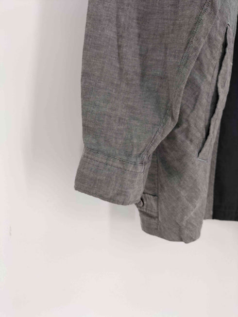 コムデギャルソンオム COMME des GARCONS HOMME 田中オム コットンリネン ツートン ジップ ブルゾン スイングトップ メンズ ONE SIZE