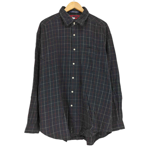 トミーヒルフィガー TOMMY HILFIGER 90S チェック柄 L/S ポケットシャツ メンズ XL