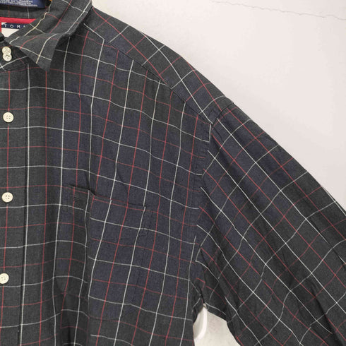 トミーヒルフィガー TOMMY HILFIGER 90S チェック柄 L/S ポケットシャツ メンズ XL