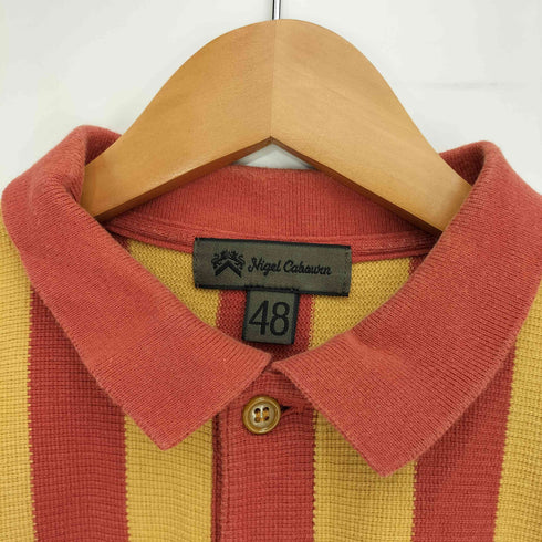 ナイジェルケーボン NIGEL CABOURN BIG POLO SHIRT STRIPE メンズ JPN:48