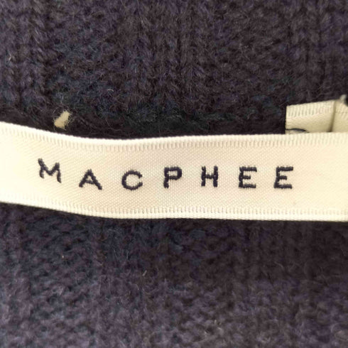 マカフィー MACPHEE CASHMERE&WOOL カシミヤ混 ワンピース レディース JPN:36