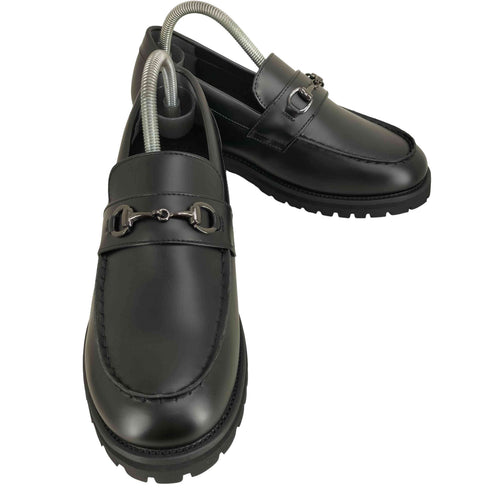 CIASENSE +6.8cm High sole dress bit loafers coin loafers コインローファー メンズ JPN:42