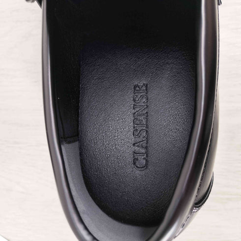 CIASENSE +6.8cm High sole dress bit loafers coin loafers コインローファー メンズ JPN:42