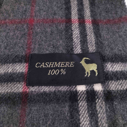 CASHMERE 100% カシミヤ フリンジマフラー メンズ