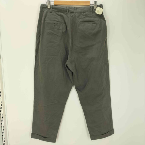 ビームスジャパン BEAMS JAPAN 20AW コットン 2タック ワイド テーパード チノ パンツ トラウザー 裾ダブル メンズ JPN:XL