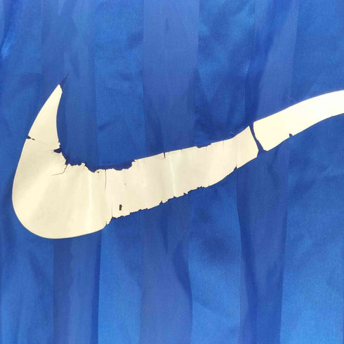 ナイキ NIKE 00S ストライプ スウォッシュ ポリエステル プルオーバー ピステ ウインドブレーカー メンズ JPN:L