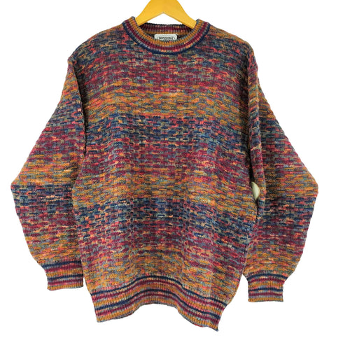 ミッソーニスポーツ MISSONI SPORTS イタリア製 マルチカラー 3D ニット メンズ
