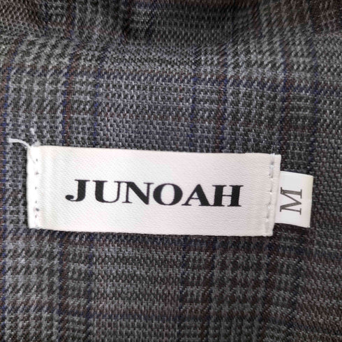 ジュノア JUNOAH チェック柄 ダブルブレスト テーラード ジャケット イージースラックス レディース JPN:M