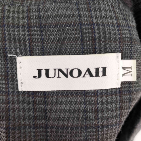 ジュノア JUNOAH チェック柄 ダブルブレスト テーラード ジャケット イージースラックス レディース JPN:M