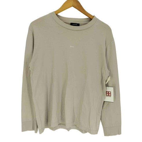 アーペーセー A.P.C. ロゴプリント L/S クルーネックTシャツ メンズ import:S