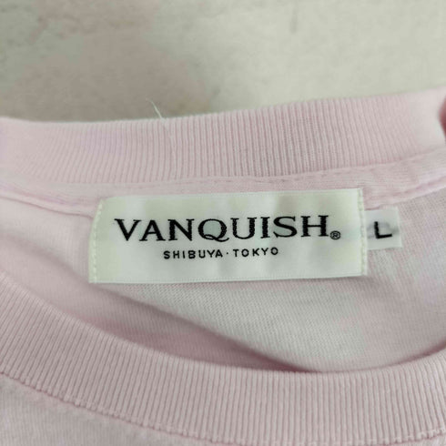 ヴァンキッシュ VANQUISH 和柄 ロゴ刺繍 浮世絵バックプリント S/S Tシャツ メンズ L