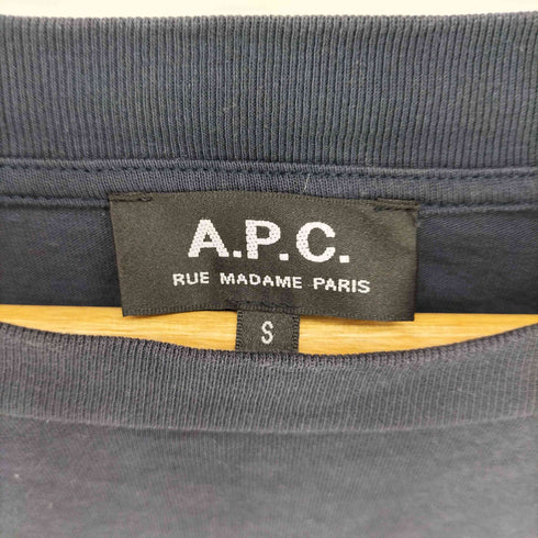 アーペーセー A.P.C. ロゴプリント L/S クルーネックTシャツ メンズ import:S