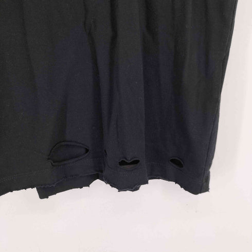 MASONPRINCE デストロイダメージ加工 フロントプリント L/S Tシャツ メンズ JPN:2