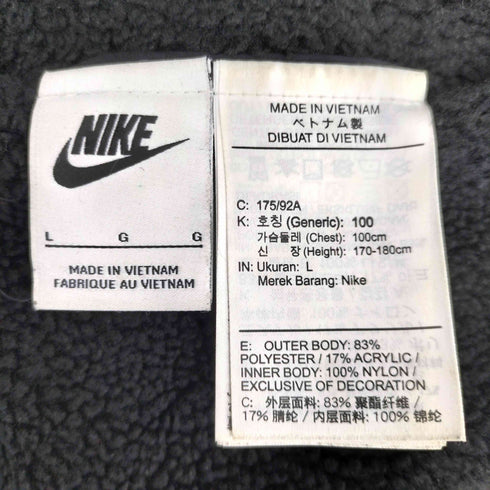 ナイキ NIKE AS M NSW VW SWSH FULL ZIP JKT ナイキ スウッシュ フルジップ ボアジャケット メンズ JPN:L
