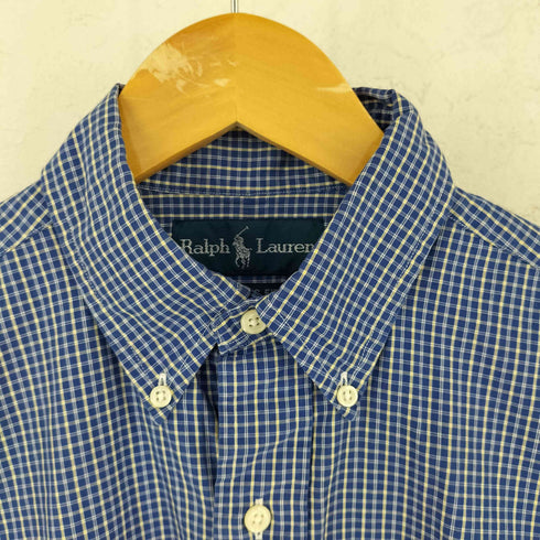 ラルフローレン RALPH LAUREN CLASSIC FIT ポニー刺繍 半袖 ボタンダウンシャツ メンズ S
