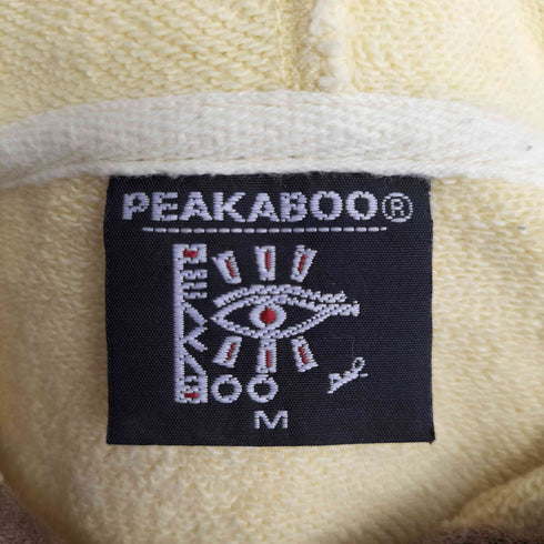 ピーカーブー PEAKABOO ロゴ刺繍 デザインボーダー ジップアップ パーカー メンズ JPN:M
