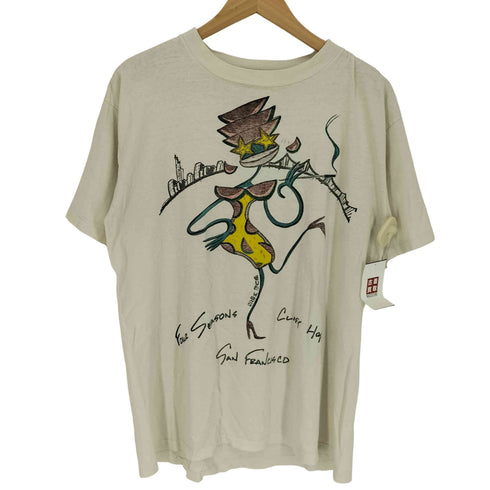オニータ ONEITA 90S USA製 両面プリント シングルステッチ S/S Tシャツ メンズ import:XL