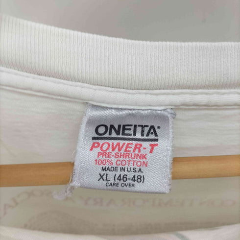 オニータ ONEITA 90S USA製 両面プリント シングルステッチ S/S Tシャツ メンズ import:XL