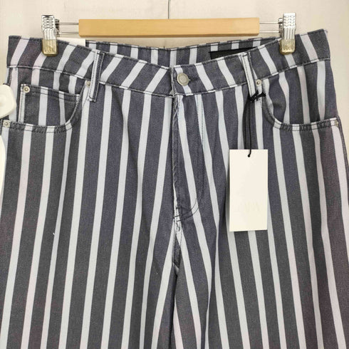 ザラ ZARA ストライプミッドライズルーズフィットデニムパンツ メンズ 44
