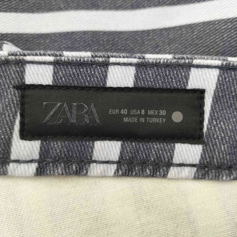 ザラ ZARA ストライプミッドライズルーズフィットデニムパンツ メンズ 44